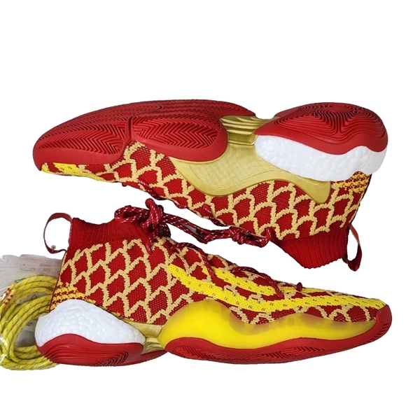 ADIDAS Pharrell Williams PW x Crazy BYW Chinese New Year Sz 11 Red/Gold EE8688 main image 5
